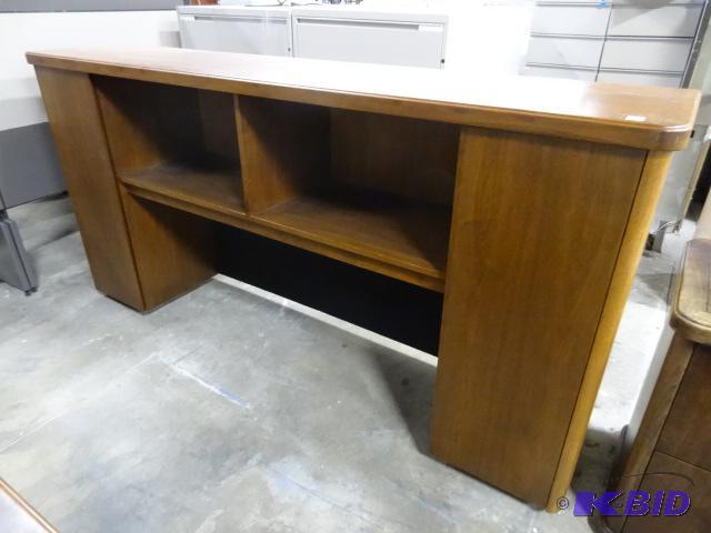 lot 315 image: Wood Storage Cabinet. Right Height for a Writ...
