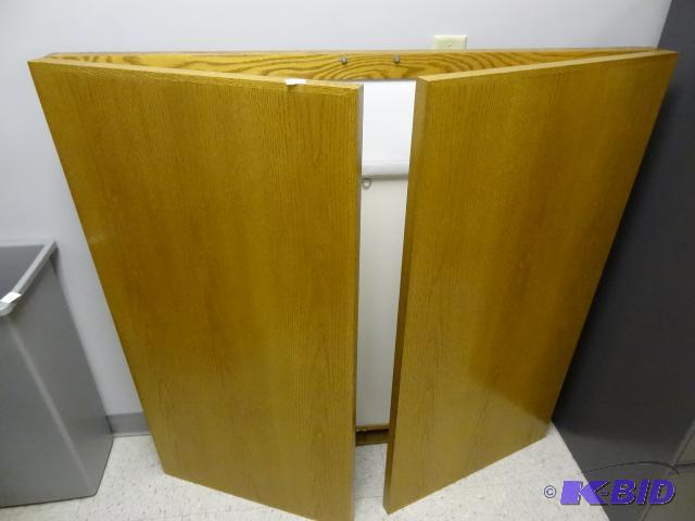 lot 46 image: Wall Hanging Presentation Cabinet 48 X 48...