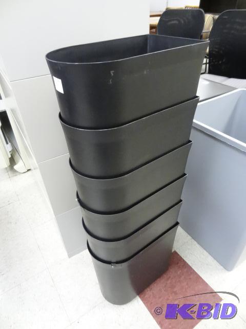 lot 51 image: 6 plastic office waste cans...