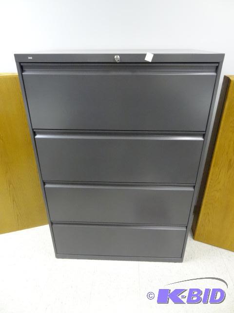 lot 67 image: 36" metal 4 drawer lateral file....