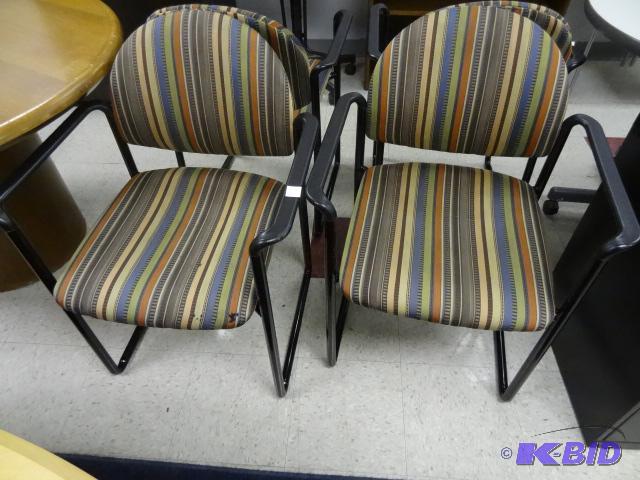 lot 77 image: 2 Metal Framed Side Chairs...