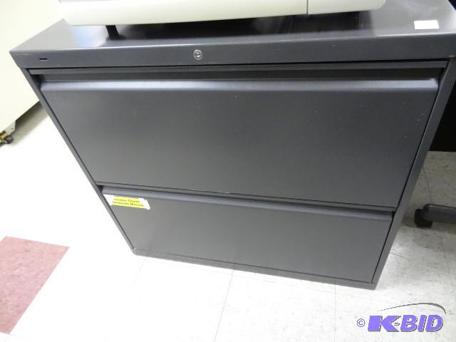lot 91 image: 30" Metal 2 Drawer lateral File...