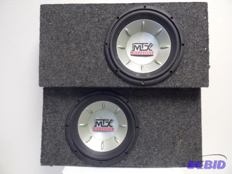 lot 3 image: MTX Speakers in Boxes