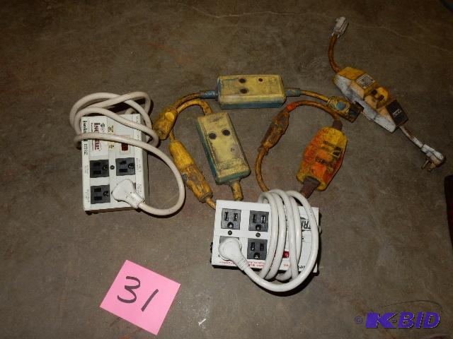 Surge protectors and linline switches