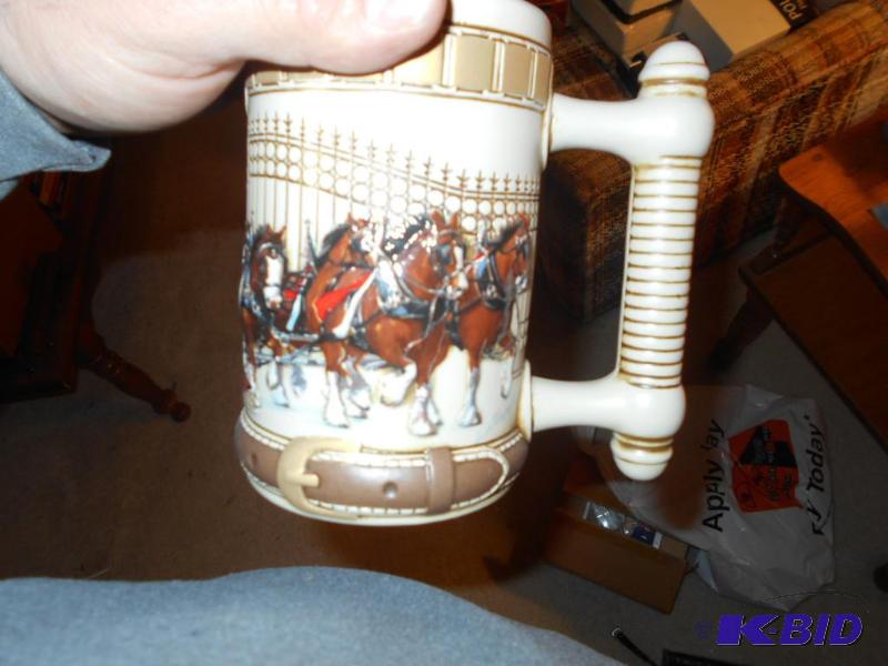 lot 167 image: Budweiser beer stein...
