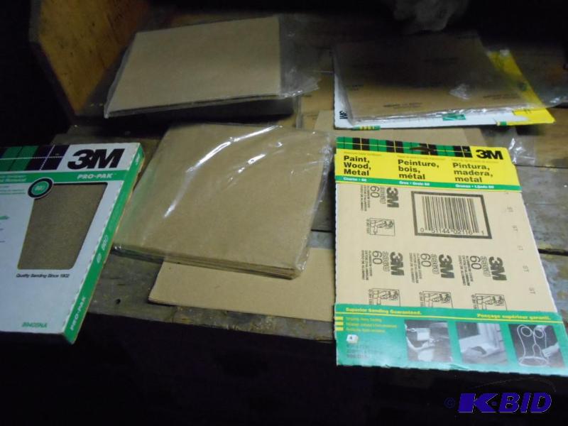 lot 206 image: Miscellaneous bag of sand paper...