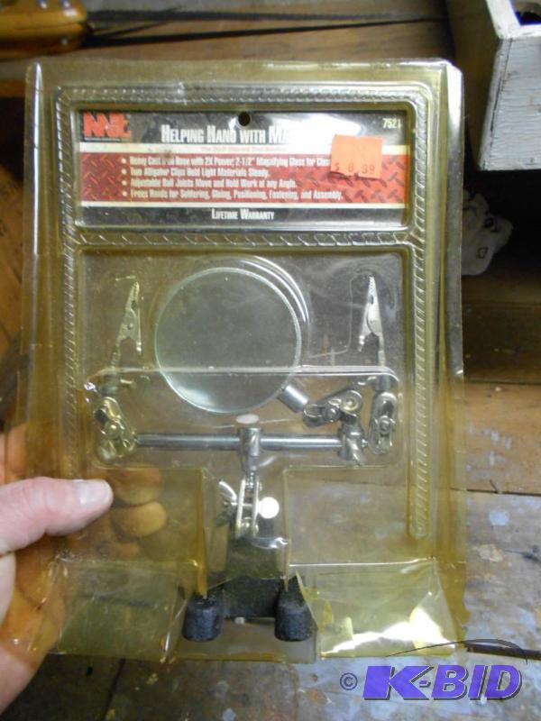 lot 221 image: Helping hand with magnifier...