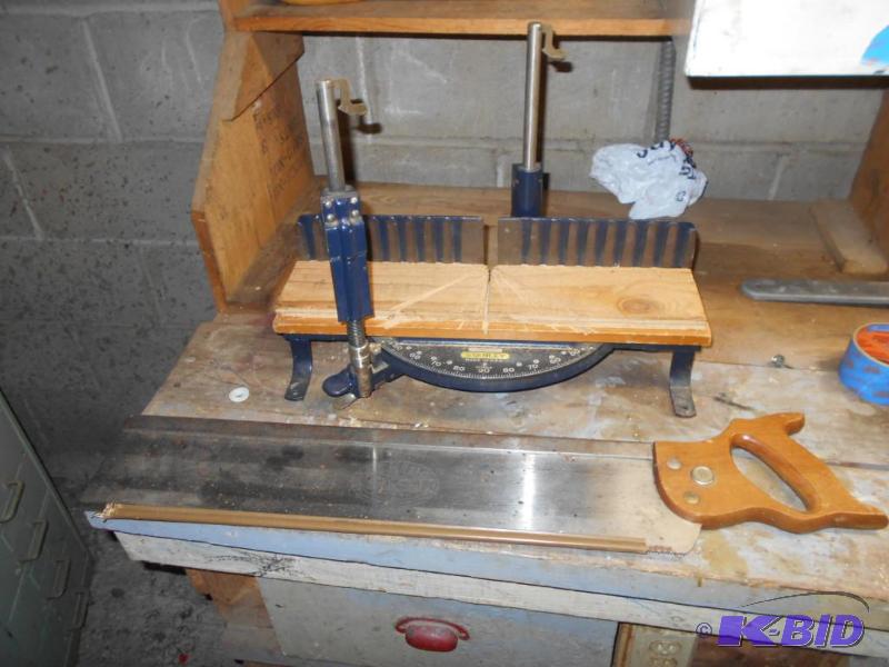 lot 228 image: Stanley hand miter saw assembly...
