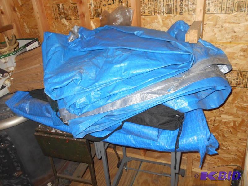 lot 245 image: set of miscellaneous tarps...