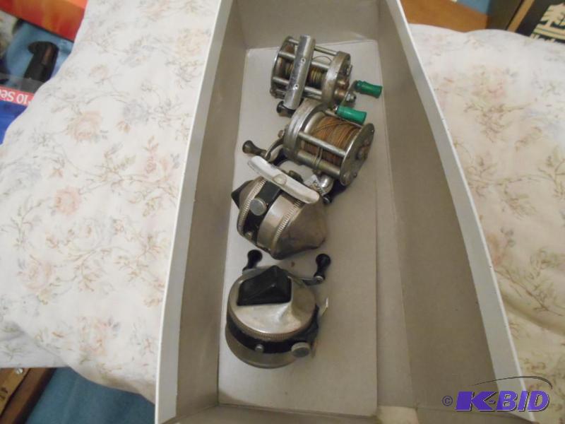 lot 293 image: 4 antique fishing reels...