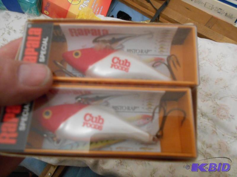 lot 304 image: Set of 6 Rapalas. Rattlin Raps, Cub Foods wri...