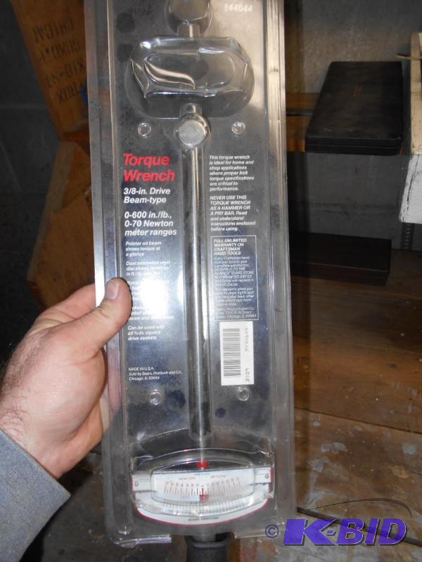 lot 327 image: 38 drive beam type torque wrench...