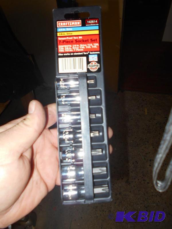 lot 331 image: Craftsman 7pc tamper proof torx set...