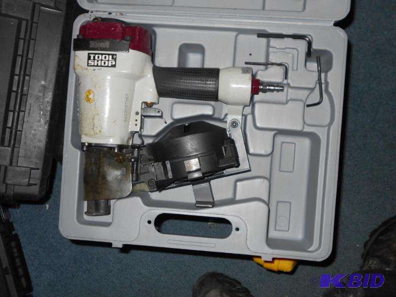 lot 345 image: Tools shop roofing nailer...