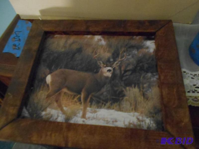 lot 36 image: Picture. Buck in woods...