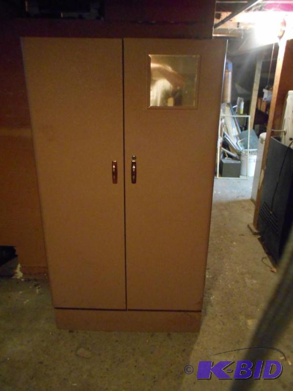 lot 61 image: iron chest for coatsstorage...