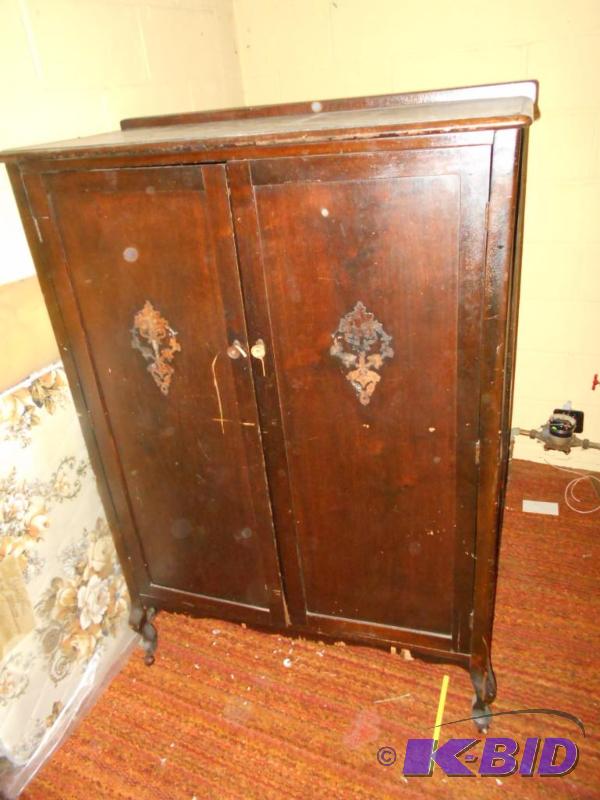 lot 66 image: Chest with drawers and hanging clothes...
