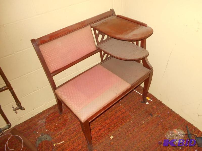 lot 69 image: Chair with magazine rack...