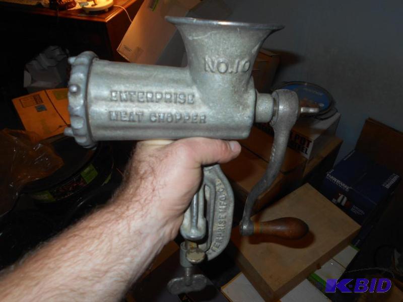lot 82 image: Hand sausage grinder...