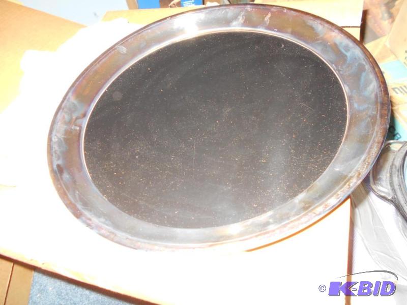 lot 91 image: Stainless Steel Serving plate...