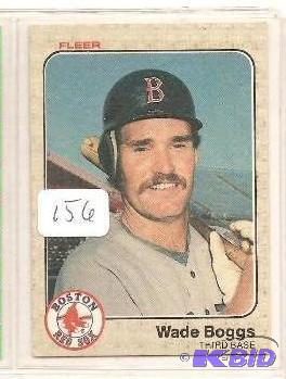 lot 156 image: Wade Boggs Rookie