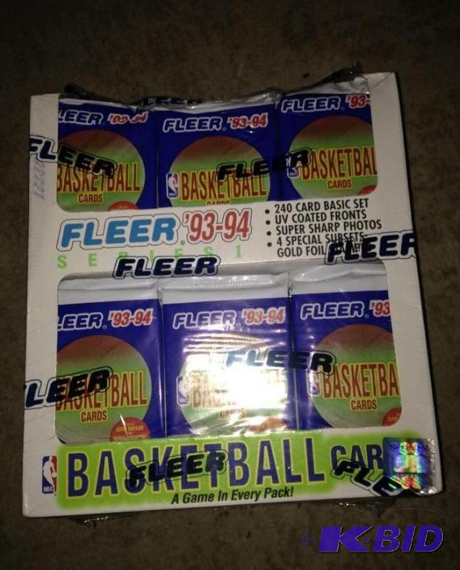 lot 165 image: Fleer 93-94 Basketball Wax Packs Series Series 1