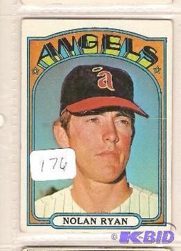 lot 176 image: Nolan Ryan 1972 Topps Card