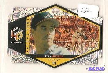lot 182 image: Greg Maddux Die Cut HologrFX