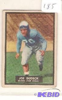 lot 185 image: 1951 Topps Magic Joe Dudek