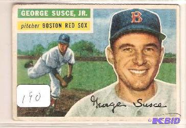 lot 190 image: 1956 Topps George Susce Jr