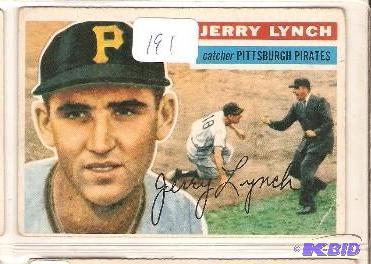 lot 191 image: 1956 Topps Jerry Lynch