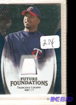 lot 214 image: Francisco Liriano Jersey Card