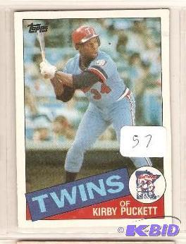 lot 57 image: 1985 Topps Kirby Puckett Rookie