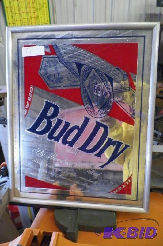 lot 59 image: Beer Mirror 16 x 21 inches
