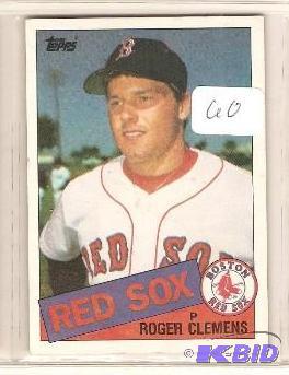 lot 60 image: 1985 Roger Clemens Rookie