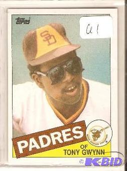lot 61 image: 1985 Topps Tony Gwynn Rookie