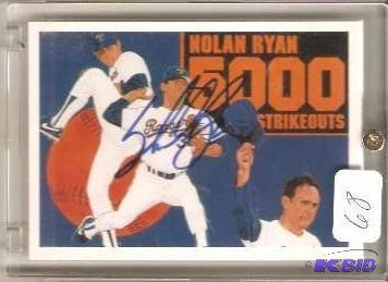 lot 68 image: 1991 Nolan Ryan Autographed Card