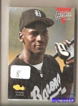 lot 8 image: 1995 Birmingham Barons Team Set including Michael Jordan Rookie