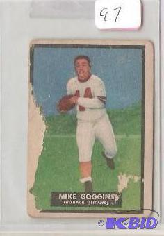 lot 97 image: College FB Cards Mike Goggens- Rare Set