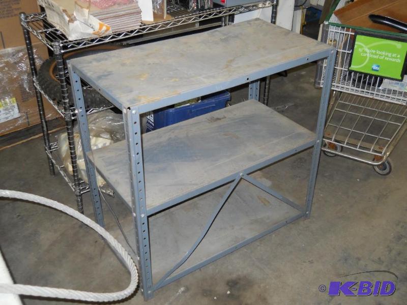 lot 128 image: Steel Shelf