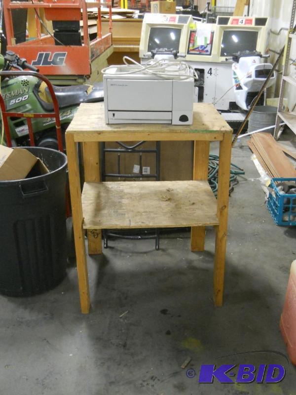 lot 60 image: Wooden Shop Table