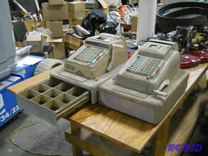 lot 61 image: 2 Vintage Clary Cash Registers