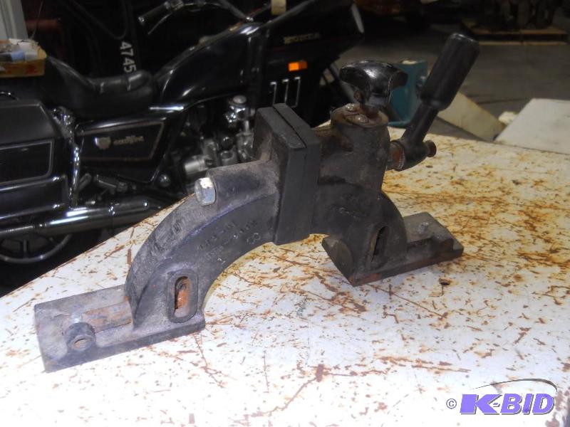 lot 81 image: Very Odd Part To a Machine. Boat Anchor, Vise. Something we guess...