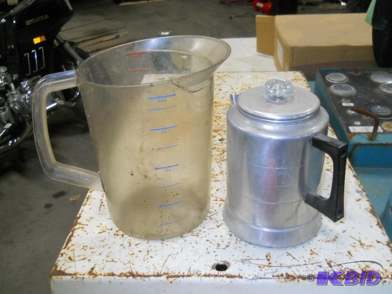 lot 82 image: Measuring Pitcher and Tea Pot