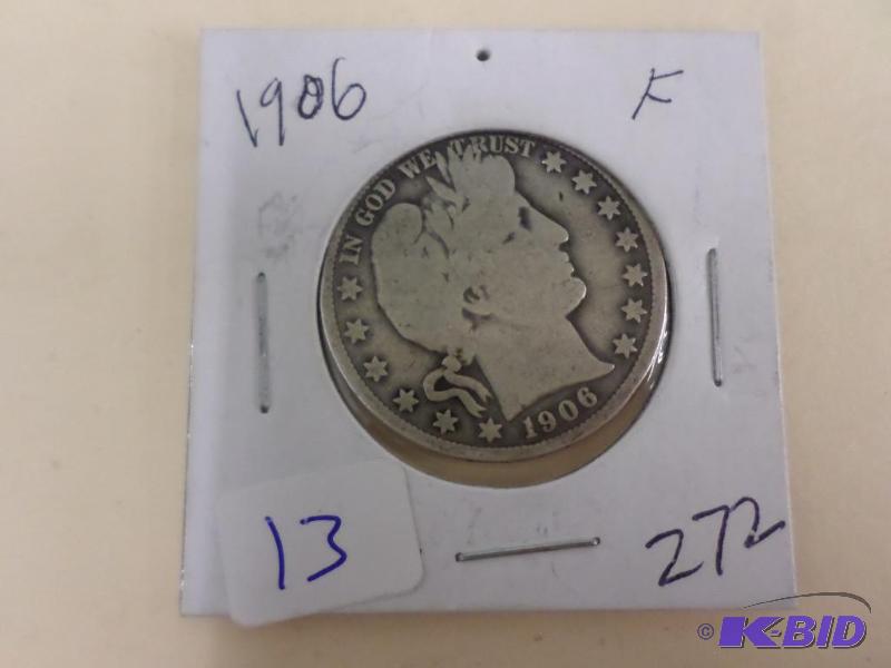1906 Barber Half Dollar...