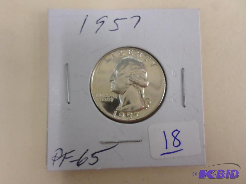 1957 Gem Proof Washington Quarter...
