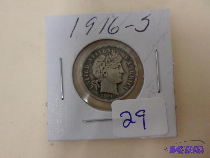 1916-S Barber Dime...