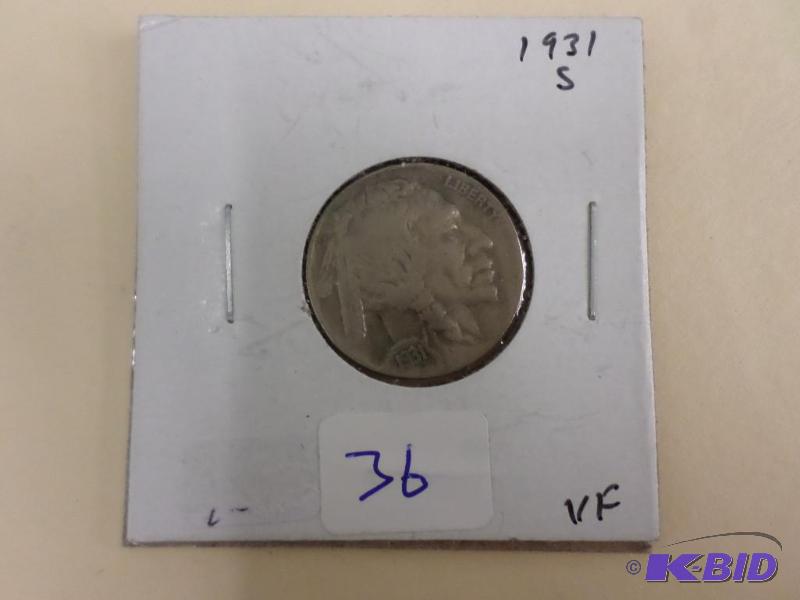 1931-S Buffalo Nickel...