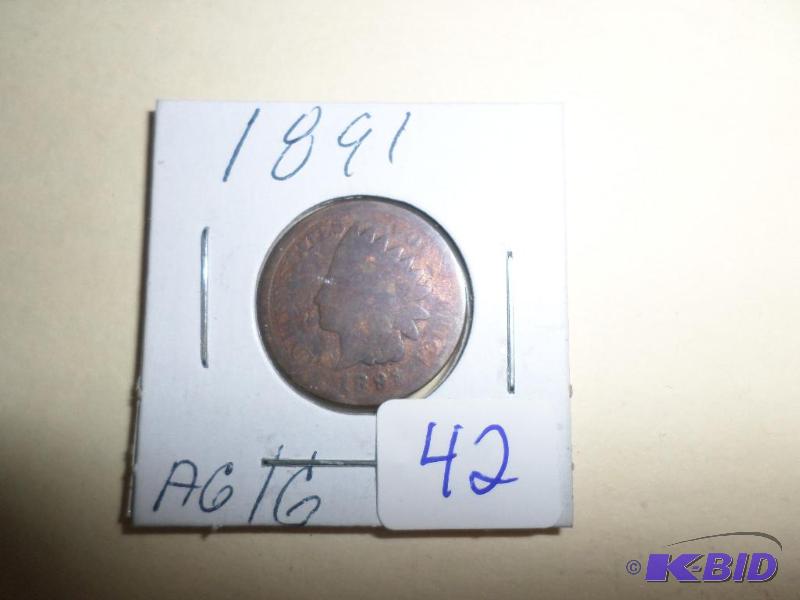 1891 Indian Head Penny...