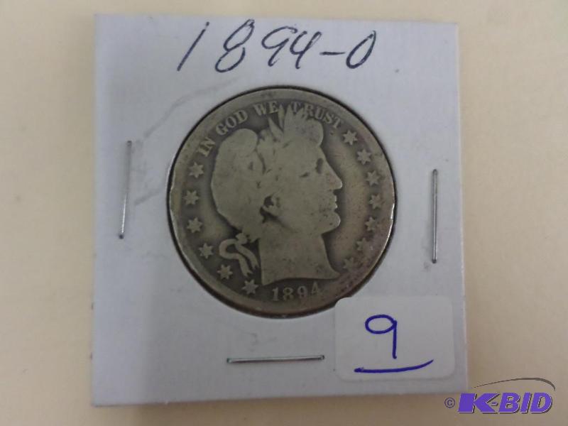 1894-O Barber Half Dollar...